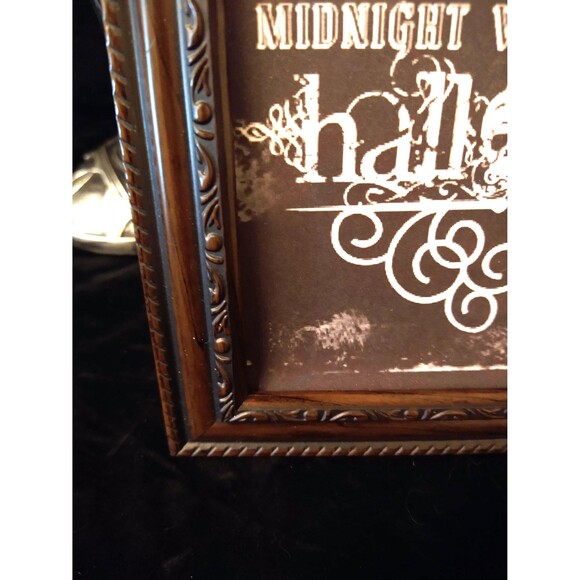 31st OCTOBER WITCHES Soiree HALLOWEEN Framed Decor bw Print 8x10 w Frame - Picture 3 of 4